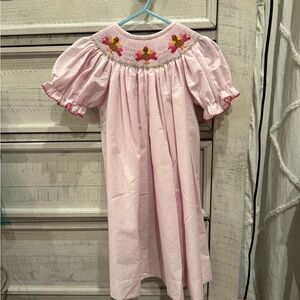 Southern sunshine turkey smocked dress